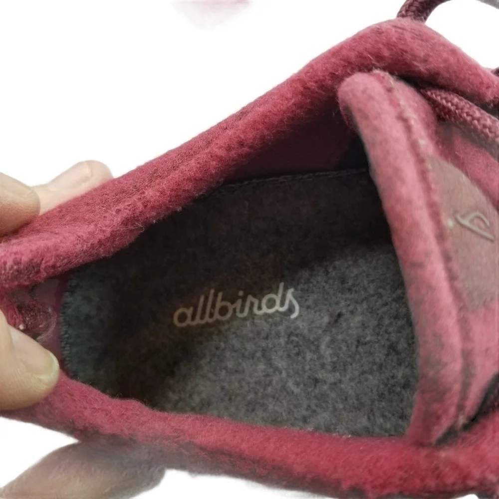 Allbirds cranberry merino running shoes 8